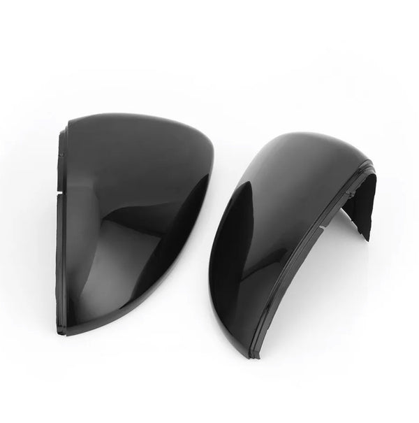 Gloss Black Wing Mirror Cover Caps Casing For VW Golf Mk7 Mk7.5 R GTI 2013-2018